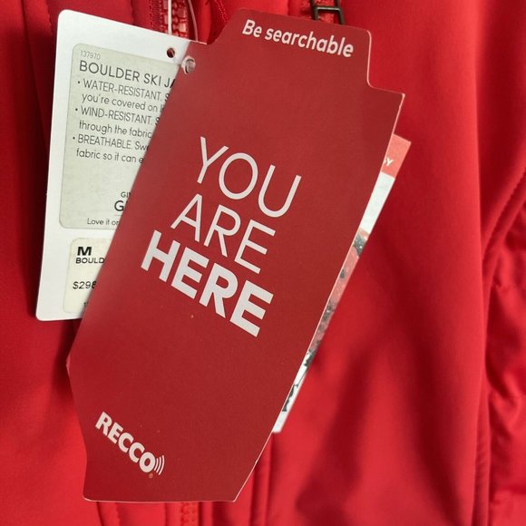 Athleta RECCO Rescue Technology Down Ski Puffer Jacket Coat Womens Medium NWT - Picture 9 of 16